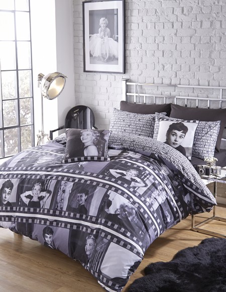 about Marilyn Monroe Audrey Hepburn Duvet Quilt Cover Bedding Bed ...